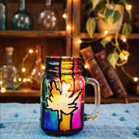 Hand-painted Tealight Holder IMG01
