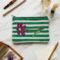 Handpainted Floral Pouch