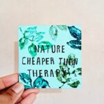 Nature Inspired Leaf Magnet - Quote