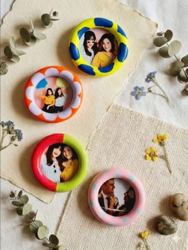 Round Photo Magnet- Personalized IMg01