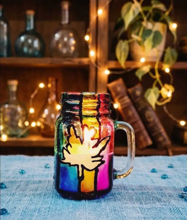 Hand-painted Tealight Holder IMG01