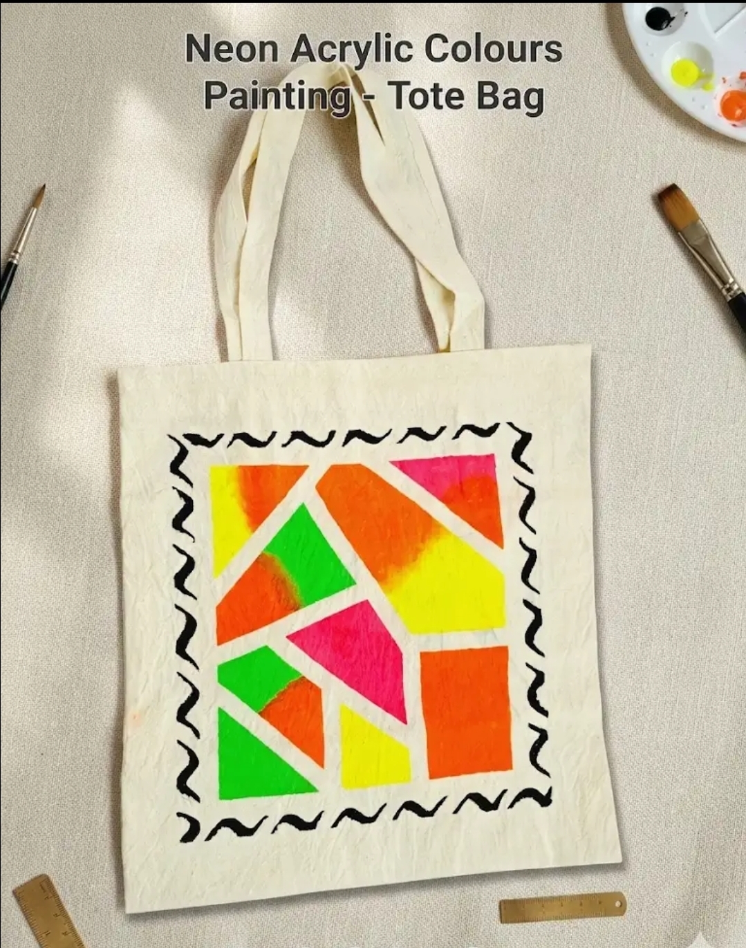 Handpainted Tote Bag